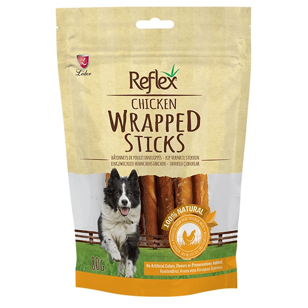 [RFT-111] Reflex Wrapped Sticks Tavuklu Köpek Ödül Çubukları (1 Adet)