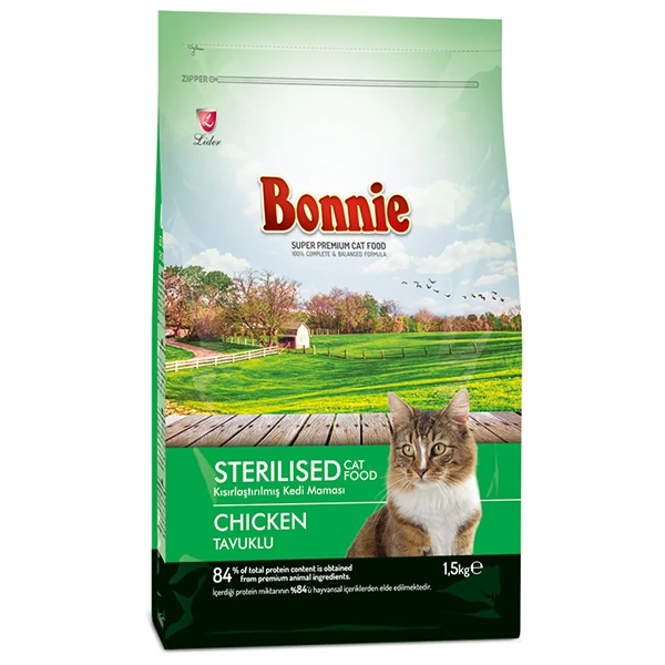 [BNP-155] Bonnie Sterilized Tavuklu Kısırlaştırılmış Kedi Maması