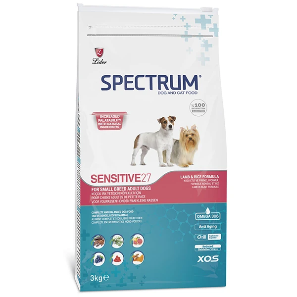 [SPC-26] Spectrum Sensitive27 Küçük Irk Kuzulu Yetişkin Köpek Maması (3 Kg)