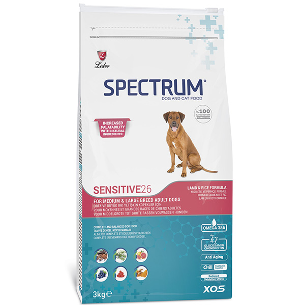 [SPC-25] Spectrum Sensitive26 Hipoalerjenik Kuzulu Yetişkin Köpek Maması 3 Kg