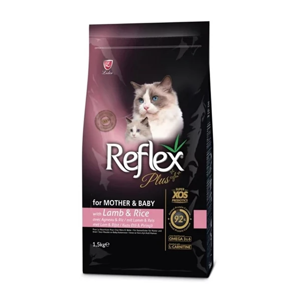 [RFX-311] Reflex Plus Mother&Baby Kuzu Etli Anne ve Yavru Kedi Maması (1.5 Kg)