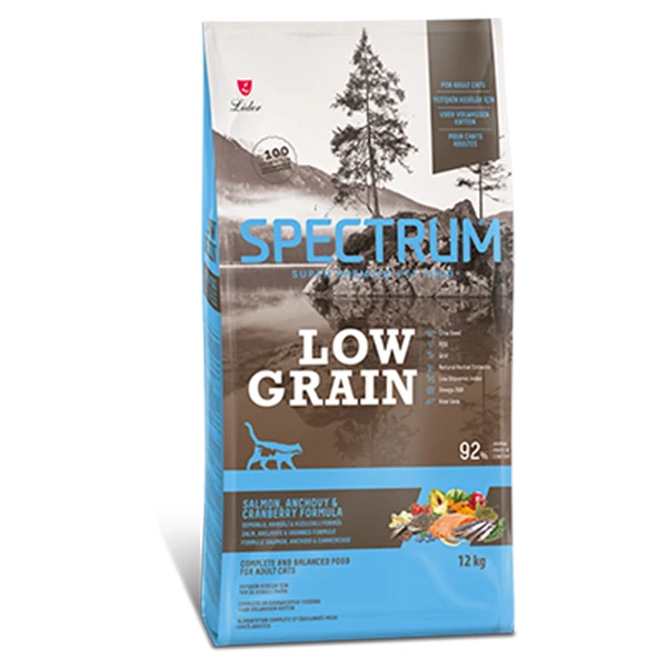 [SPL-068] Spectrum Low Grain Somonlu Hamsili ve Kızılcıklı Düşük Tahıllı Yetişkin Kedi Maması
