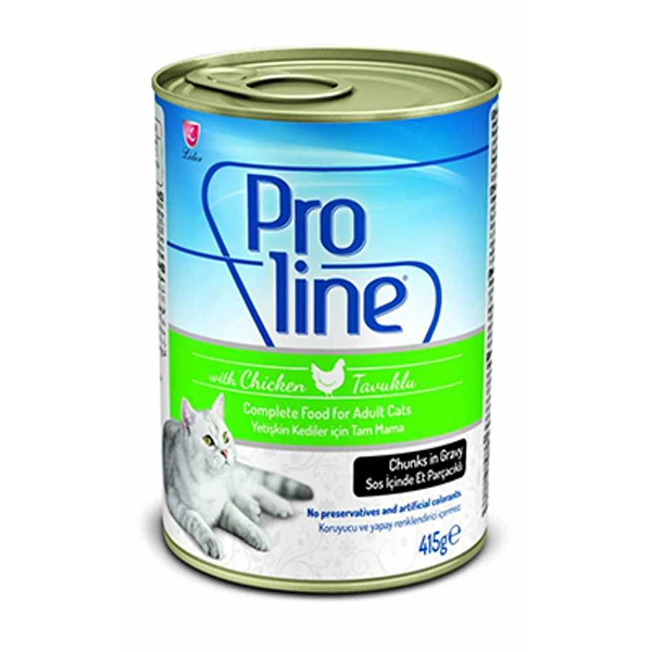 [PRK-002] Proline Tavuklu Sos içinde Yetişkin Konserve Kedi Maması (1 Adet)
