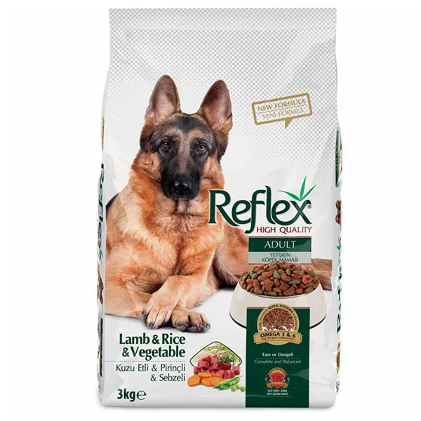 [RFL-131] Reflex Adult Kuzu ve Pirinçli Sebzeli Yetişkin Köpek Maması (3 Kg)