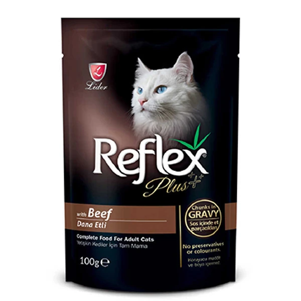 [RFK-002] Reflex Plus Biftekli Pouch Konserve Kedi Maması (1 Adet)