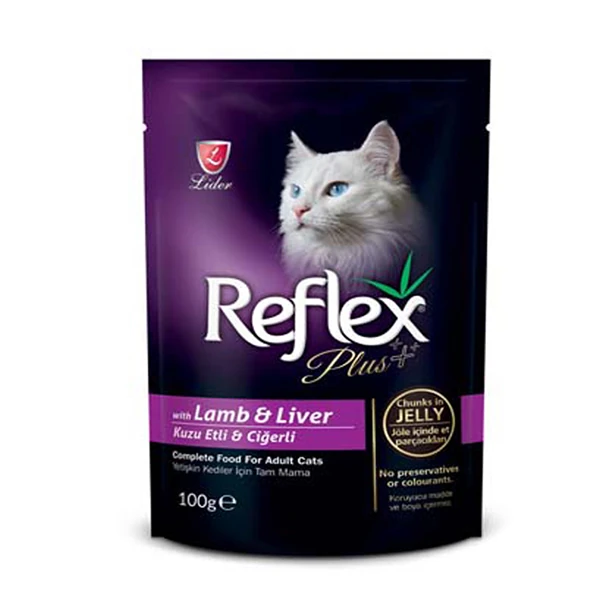 [RFK-005] Reflex Plus Kuzu Etli Pouch Yetişkin Konserve Kedi Maması (1 Adet)