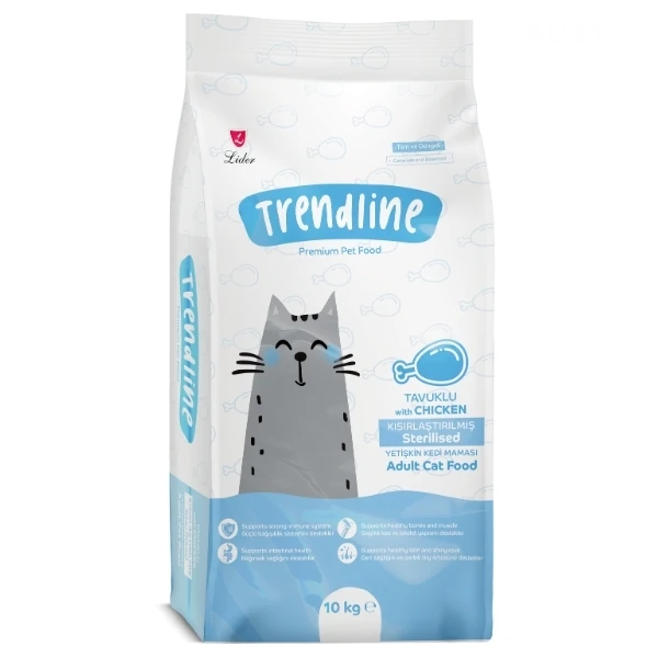 [TRE-187] Trendline Adult Tavuklu Kısırlaştırılmış Kedi Maması (10 Kg)