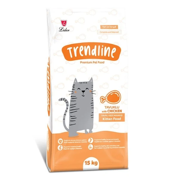 [TRE-156] Trendline Kitten Tavuklu Yavru Kedi Maması (15 Kg)