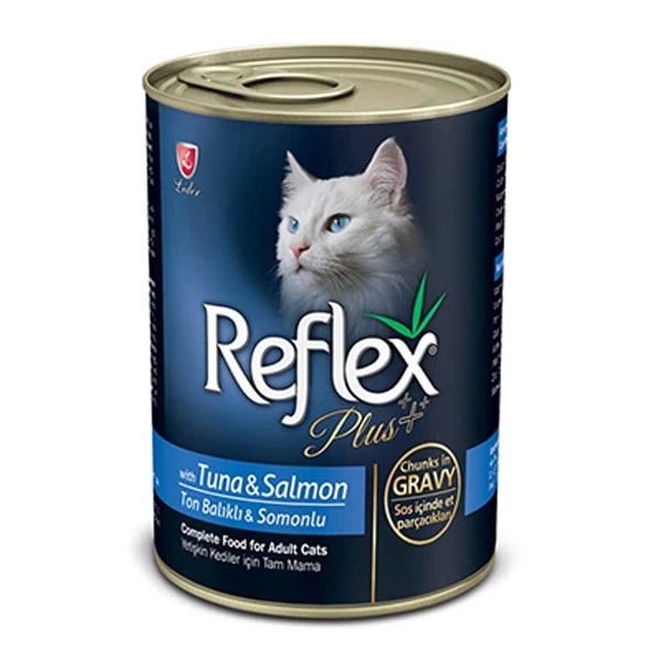 [RFK-060] Reflex Plus Tuna ve Somonlu Yetişkin Konserve Kedi Maması (1 Adet)