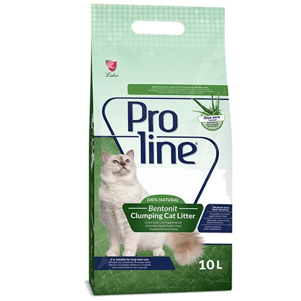 [TT-008P] Proline Aloe Vera Kokulu Hızlı Topaklanan Bentonit Kedi Kumu (1 Adet)