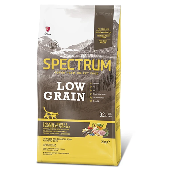 [SPL-057] Spectrum Düşük Tahıllı Tavuklu Hindili ve Yaban Mersinli Yetişkin Kedi Maması
