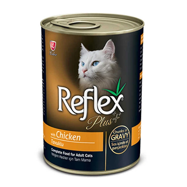 [RFK-058] Reflex Plus Tavuklu Konserve Yetişkin Kedi Maması (1 Adet)