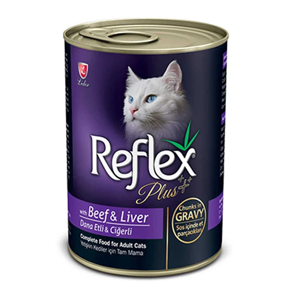 [RFK-059] Reflex Plus Biftek ve Ciğerli Konserve Kedi Maması (1 Adet)