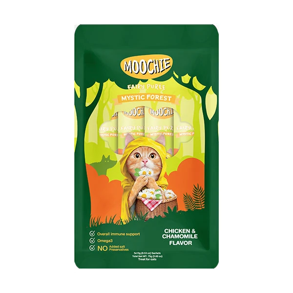 [446-C0177] Moochie Tavuklu ve Papatyalı Sıvı Kedi Ödülü (1 Adet)