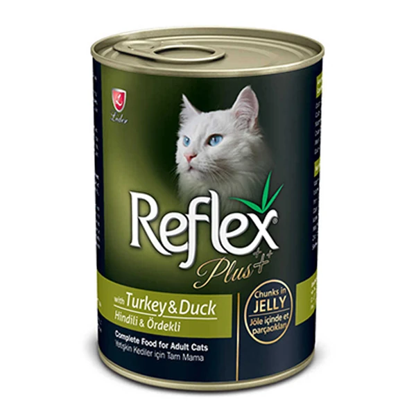 [RFK-056] Reflex Plus Hindi ve Ördekli Yetişkin Konserve Kedi Maması (1 Adet)