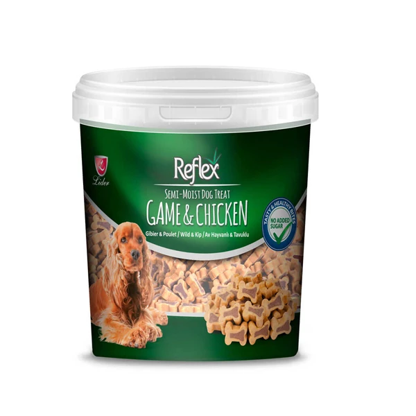 [FR-502] Reflex Tavuklu ve Av Hayvanlı Semi Moist Köpek Ödül Maması (1 Adet)