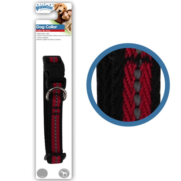 [679-13242] Pawise Refrektörlü Köpek Boyun Tasması Medium Kırmızı