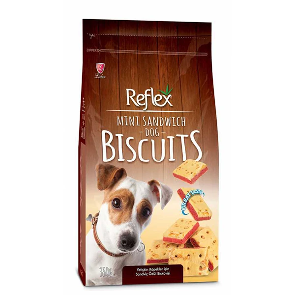 [AL-105] Reflex Peynirli Kare Bisküvisi Köpek Ödül Maması (1 Adet)