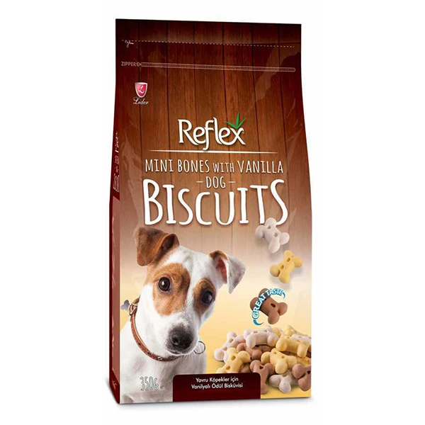 [AL-104] Reflex Vanilyalı Yavru Köpek Ödül Bisküvisi (1 Adet)