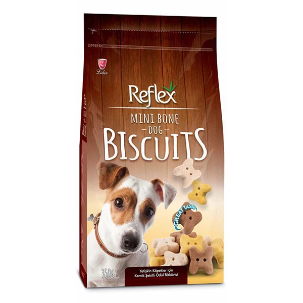 [AL-101] Reflex Sandviç Mini Kemik Şekilli Yetişkin Köpek Ödül Bisküvisi (1 Adet)