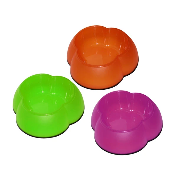[679-11041] Pawise Plastik Kedi ve Köpek Mama Kabı Çiçek Şekilli (300 Ml)