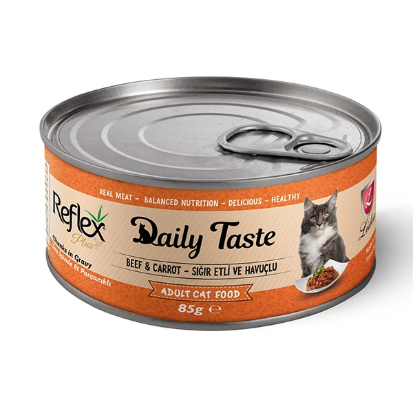 [RFK-208] Reflex Plus Daily Taste Sığır Etli Yetişkin Konserve Kedi Maması (1 Adet)