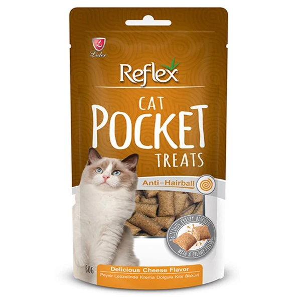 [RFT-034] Reflex Hairball Malt Pocket Sığır Etli Kedi Ödül Maması (1 Adet)