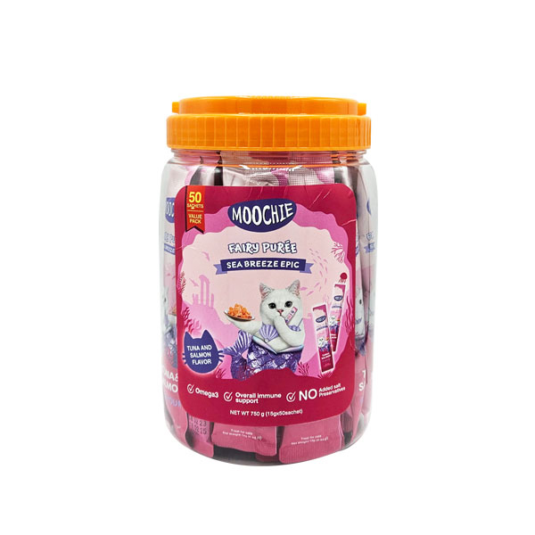 [446-C0170-50] Moochie Ton Balıklı ve Somon Balıklı Sıvı Kedi Ödülü