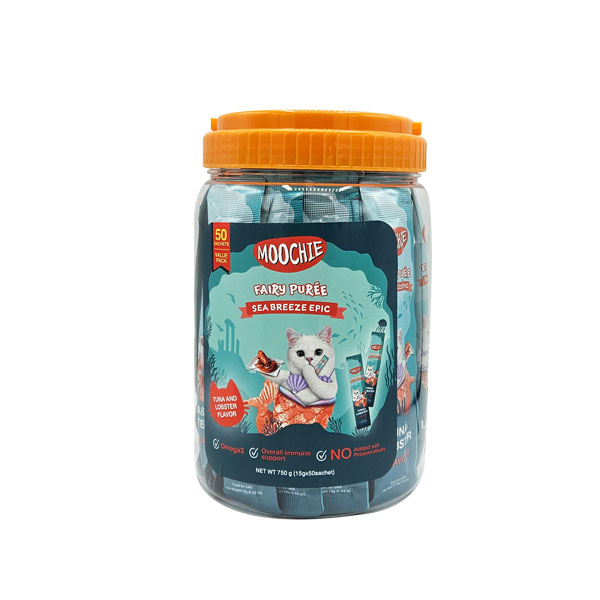 [446-C0168-50] Moochie Ton Balıklı ve İstakozlu Sıvı Kedi Ödülü
