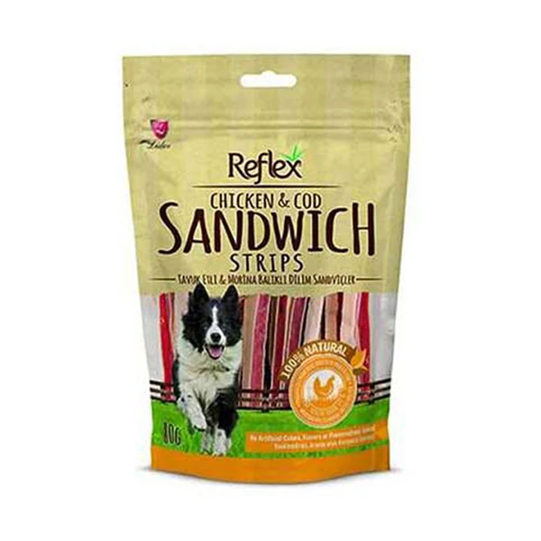 [RFT-102] Reflex Tavuklu ve Morina Balıklı Sandviç Köpek Ödül Maması (1 Adet)