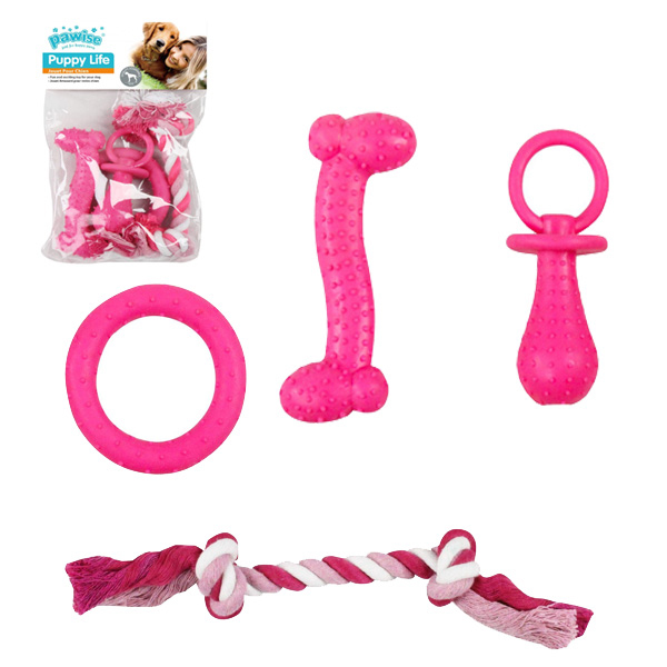 [679-14679] Pawise Puppy Life Köpek Oyuncak Seti (Pembe)