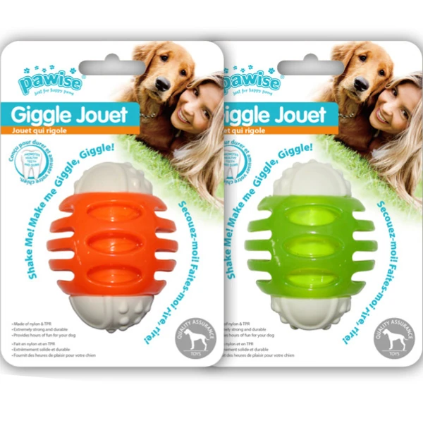 [679-14573] Pawise Giggle Jouet Sesli Rugby Köpek Oyun Topu