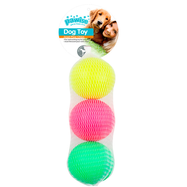 [679-14765] Pawise Sünger Parlak Renk Köpek Top Oyuncağı 19 Cm