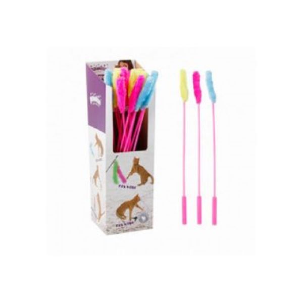 [679-28095] Pawise Peluş Uçlu Kedi Oltası Oyuncağı