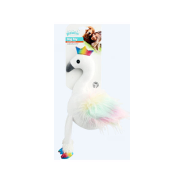 [679-15016] Pawise Rainbow World Flamingo Köpek Oyuncağı