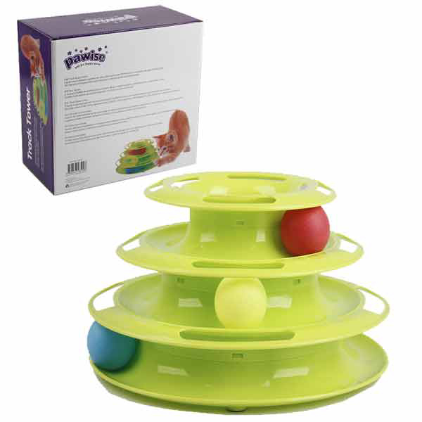 [679-28509] Pawise 3 Katlı Plastik Kedi Oyuncağı
