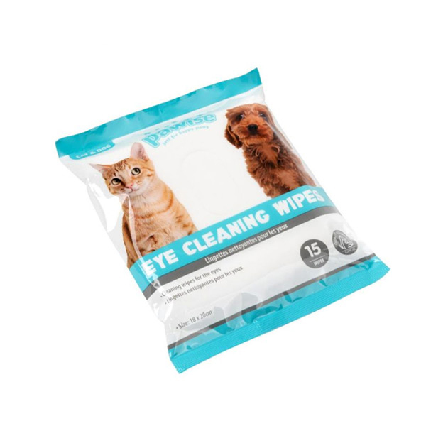 [679-11541] Pawise Kedi ve Köpekler için Göz Temizleme Mendili