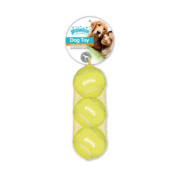 [679-14754] Pawise Sesli Tenis Topu Köpek Oyuncağı 3 Adet