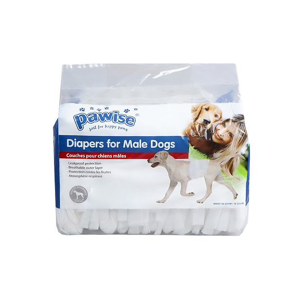 [679-12976] Pawise Yüksek Emişli Kullan At Çiş Bezi Erkek Köpek Siyah (Beyaz, Small)