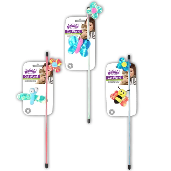 [679-28261] Pawise Cat Wand Böcekli Kedi Oltası 45 Cm