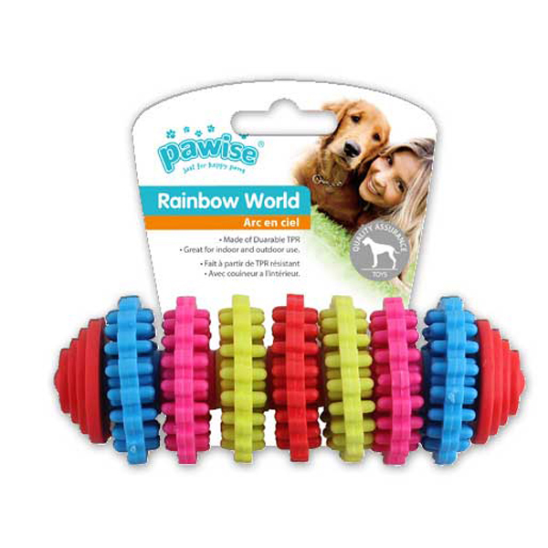 [679-14666] Pawise Rainbow World Dişli Termoplastik Köpek Oyuncağı (13.5 Cm)