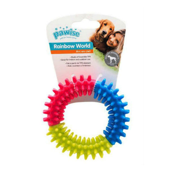 [679-14663] Pawise Rainbow World Coronule Termoplastik Köpek Oyuncağı (Large)