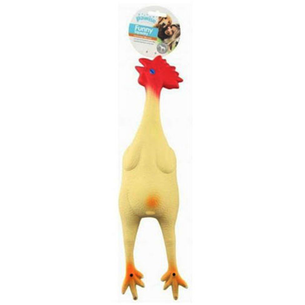 [679-14033] Pawise Lateks Sesli Tavuk Köpek Oyuncağı (24 Cm)