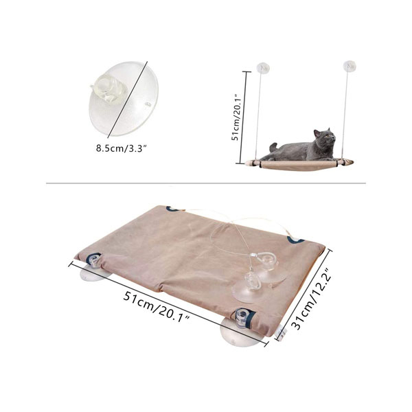 [679-28574] Pawise Cat Sunny Seat Kedi Cam Yatağı