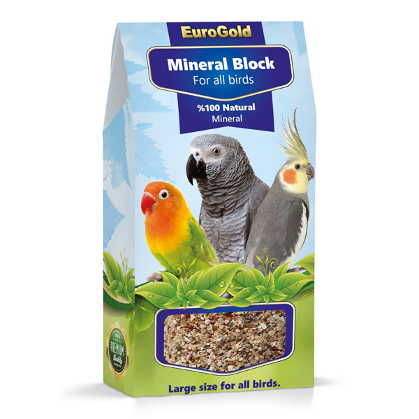 [451-3055] Euro Gold Kuşlar için Mineral Blok Taşı