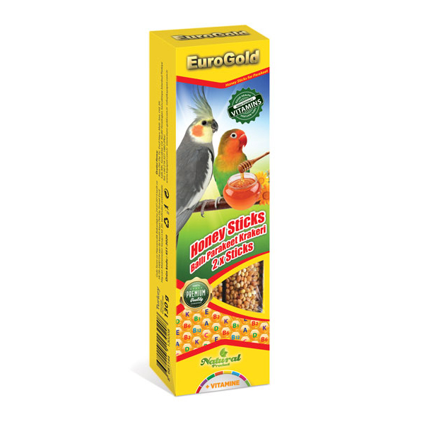 [451-3059] Euro Gold Paraket Kuşu Ballı Kraker
