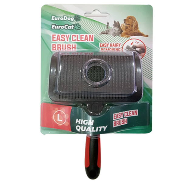 [454-DB1010L] Euro Dog ve Cat Kolay Temizlenebilir Boy Kedi ve Köpek Tüy Tarama Fırçası (Large)