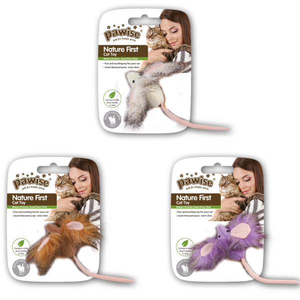 [679-28241] Pawise Catnipli Peluş Fare Kedi Oyuncağı