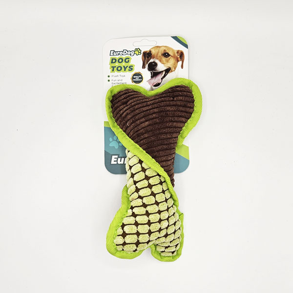 [454-TD9703] Euro Dog Kemik Şekilli Renkli Peluş Köpek Oyuncağı