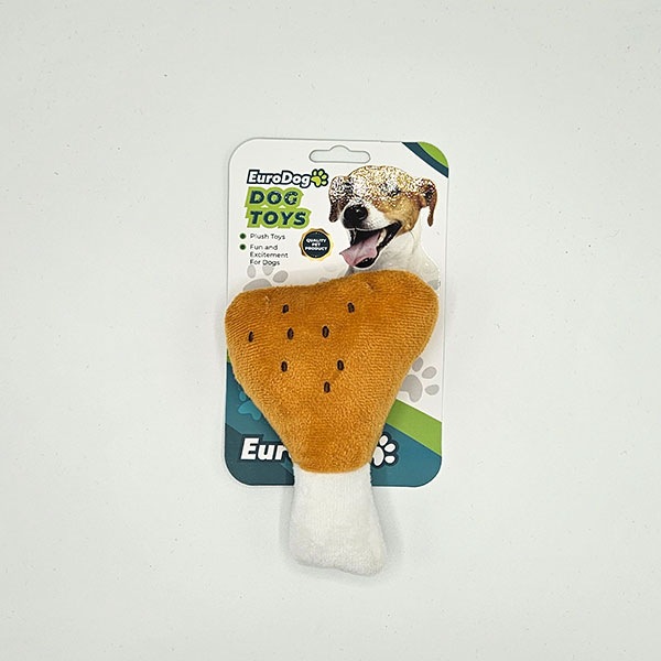 [454-TD9700] Euro Dog Peluş Etli But Şekilli Köpek Oyuncağı